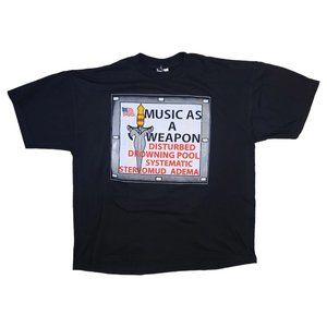 Vintage 2001 Music As A Weapon Tour Shirt